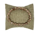Pulsera de vidrio café