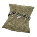 Pulsera de acero inoxidable con mariposa