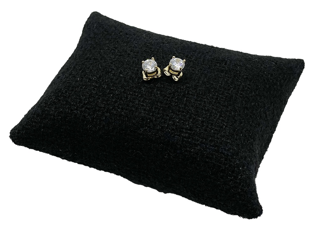 Arete dorado con brillatito