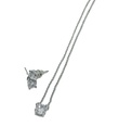 Collar y arete con brillantito