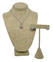 Collar y arete con brillantito