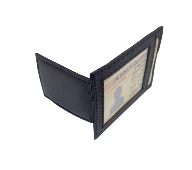 Money clip con identificación exterior