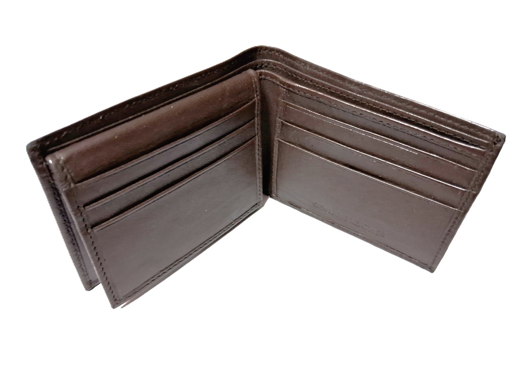 Billetera de cuero café