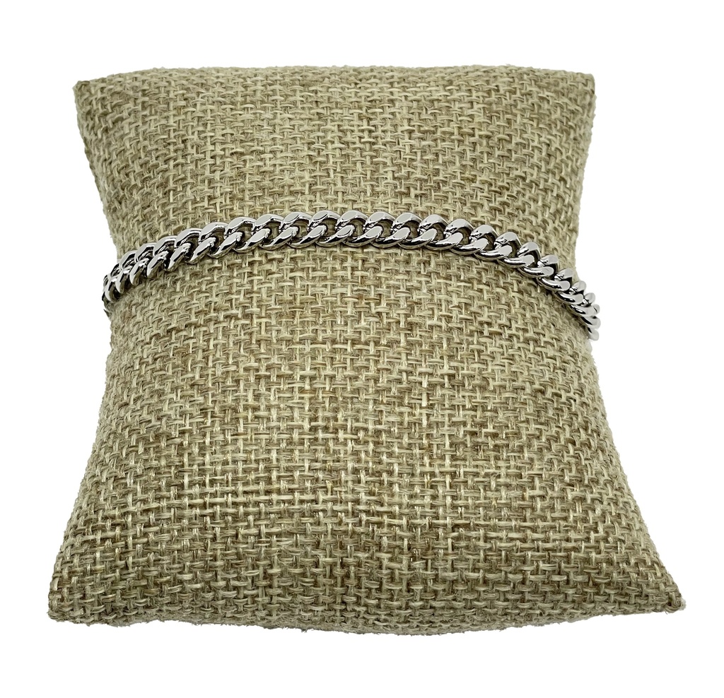 Pulsera de rodio en dorado