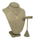 Set de collar y aretes de acero inoxidable