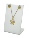 Set de collar y aretes de acero inoxidable