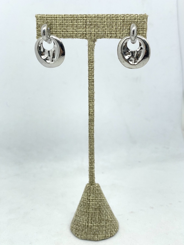 Aretes en plateado