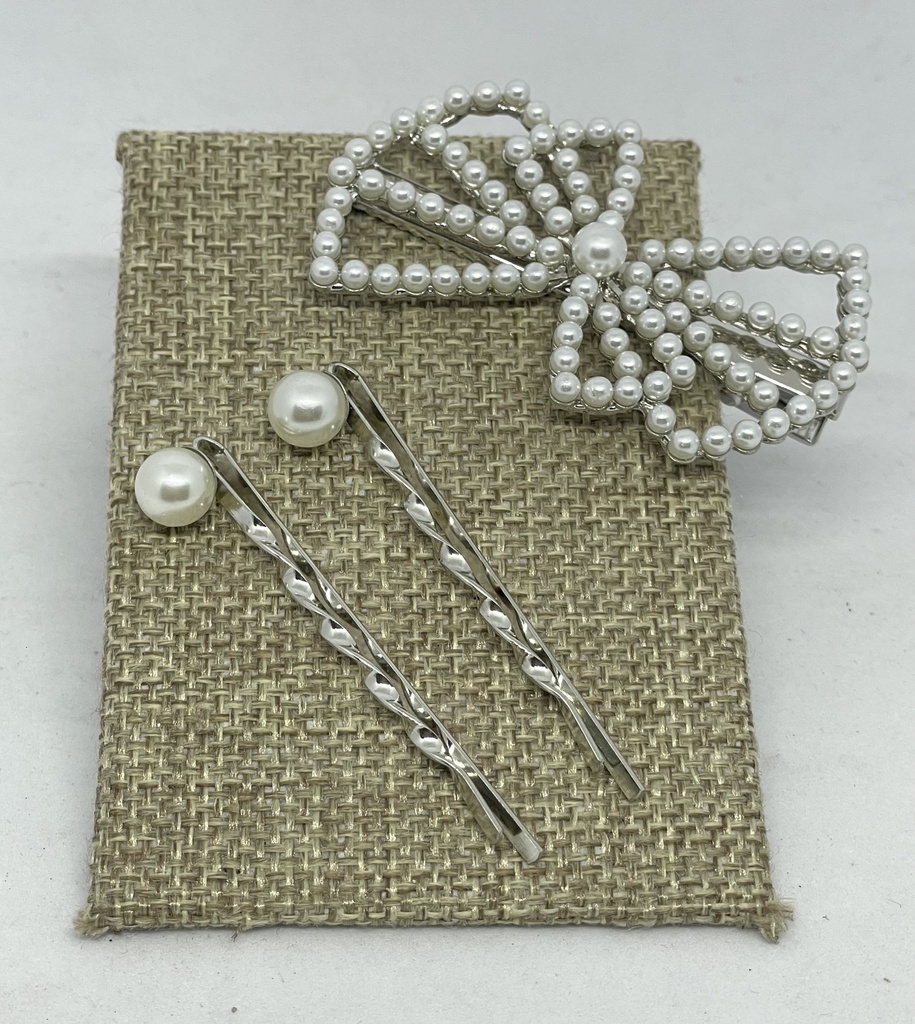 Set de ganchos sandinos con perla