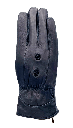 Guantes negros de cuero