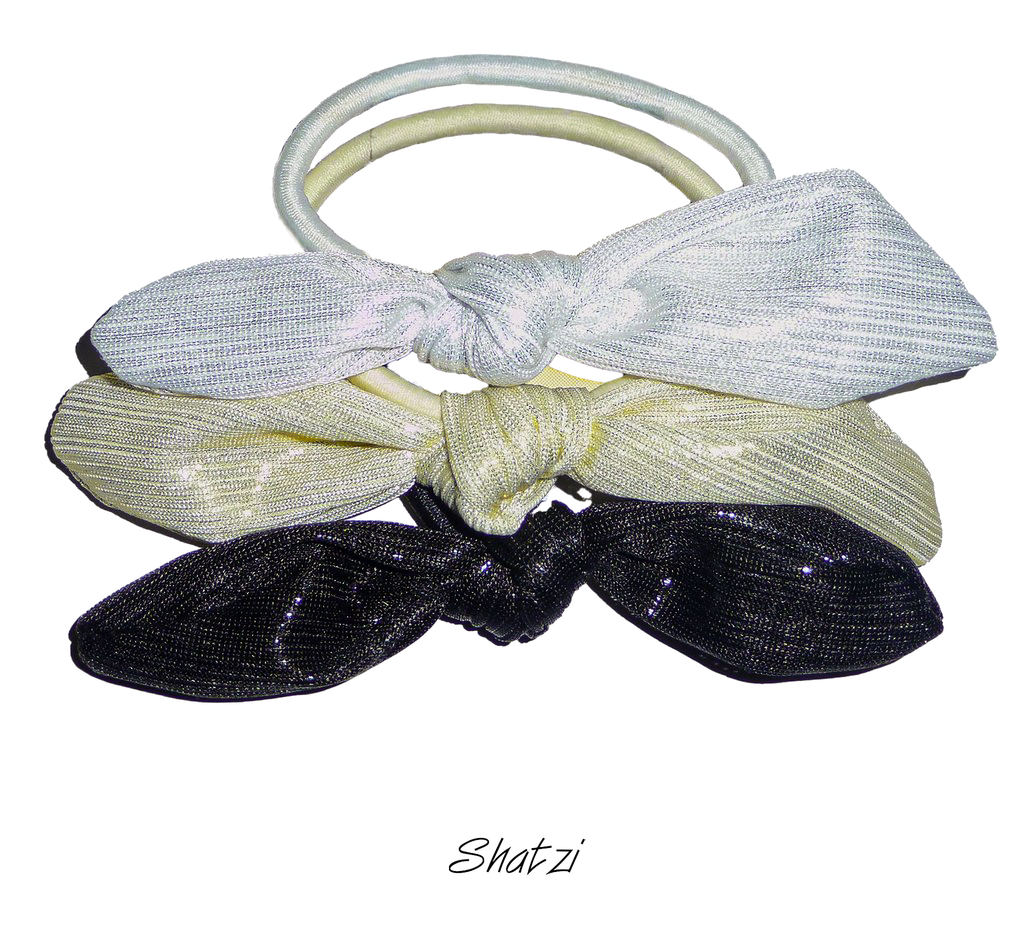 set de colas brillantes de tela