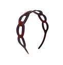 Diadema de carey ovalado