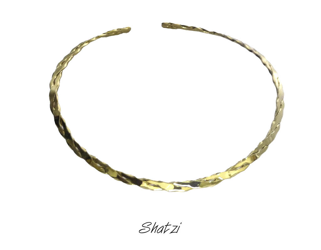Collar omega Dorado de Fantasía