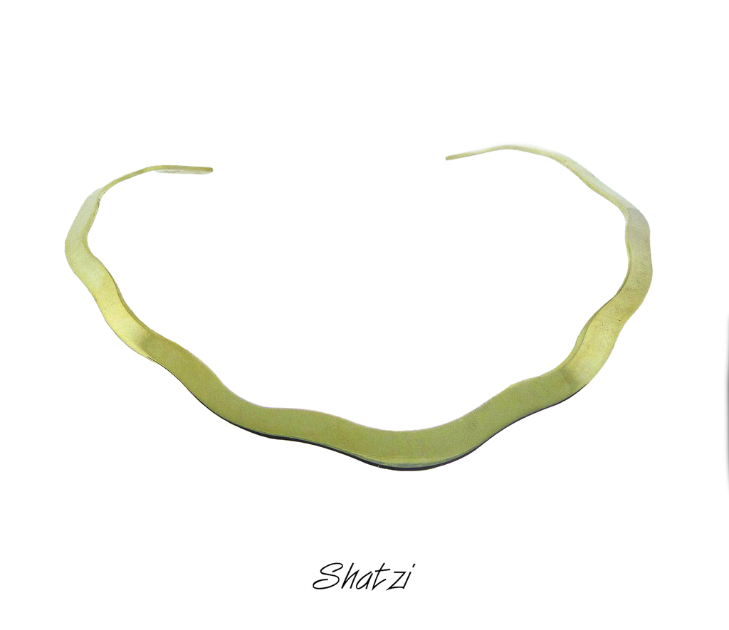 Collar omega Dorado de Fantasía