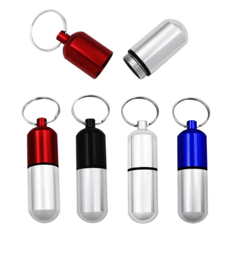 Llavero porta pastillas grande