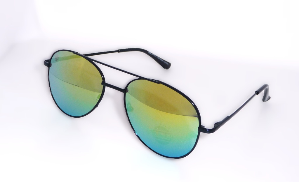 Lentes de sol piloto con montura negra