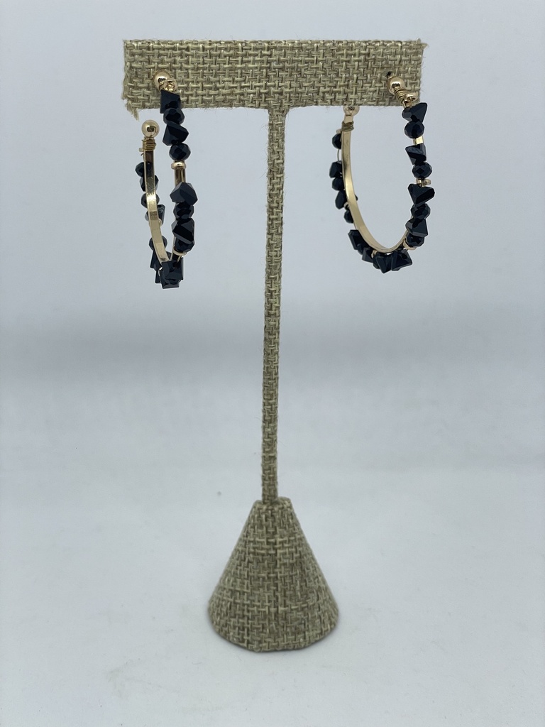 Argolla con piedras en dorado
