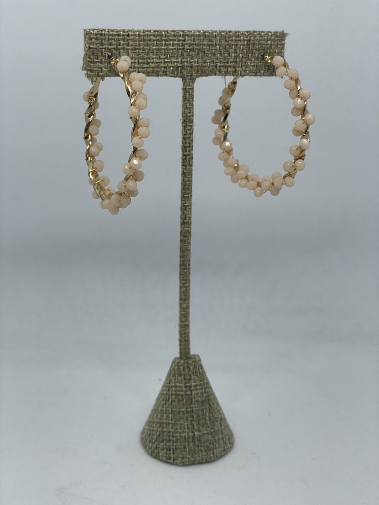 Argolla con vidrio en dorado