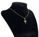 Cadena con zirconia en dorado