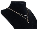 Cadena doble en dorado