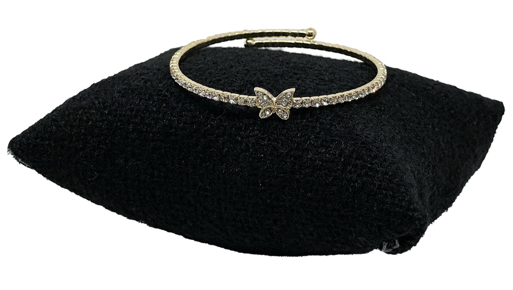 Pulsera con brillantito en dorado