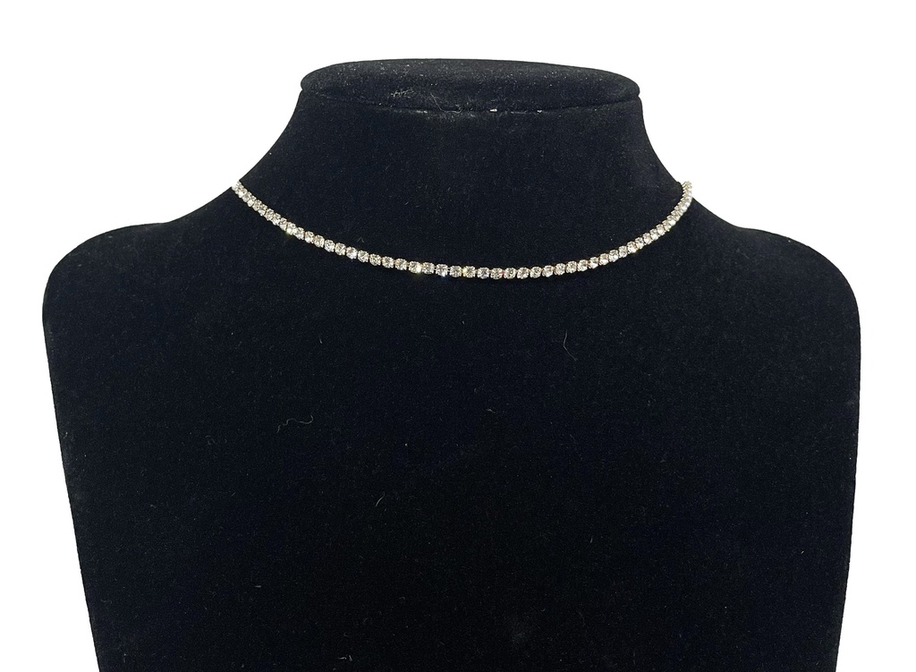 Collar de gargantía con brillantito choker