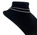 Collar de gargantía con brillantito choker x2