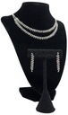 Collar y aretes con brillantito