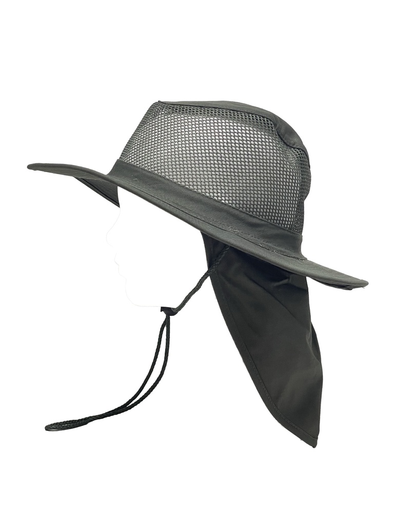 Sombrero de pescador con tapa cuello