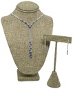 Collar y aretes de brillantito