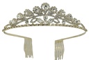 Tiara con brillantito dorado