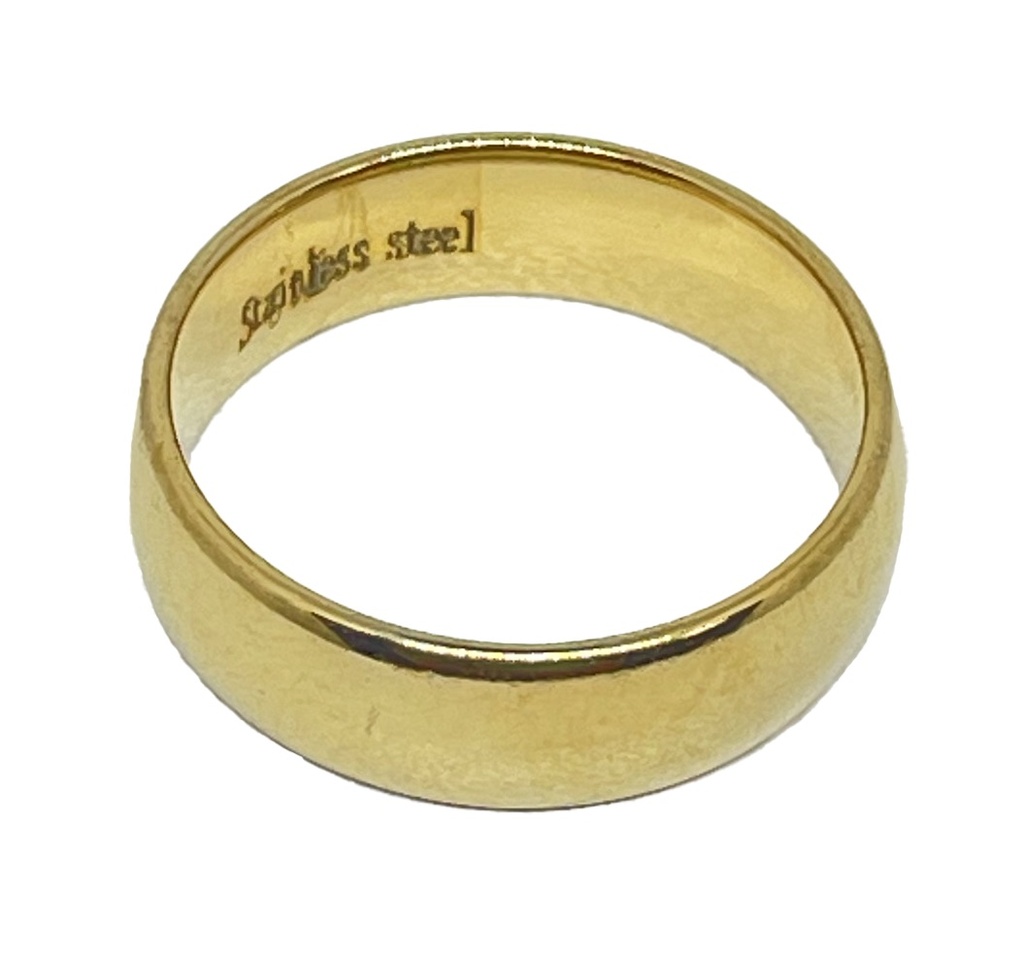 Anillo de acero inoxidable grueso