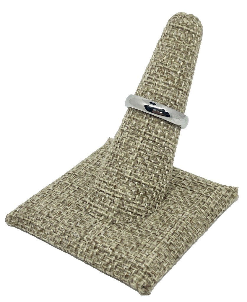 Anillo de acero inoxidable delgado