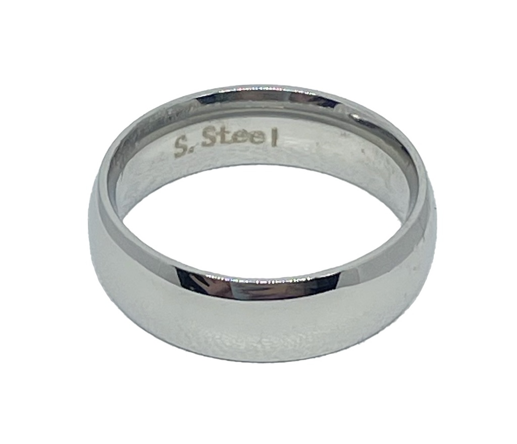 Anillo de acero inoxidable grueso
