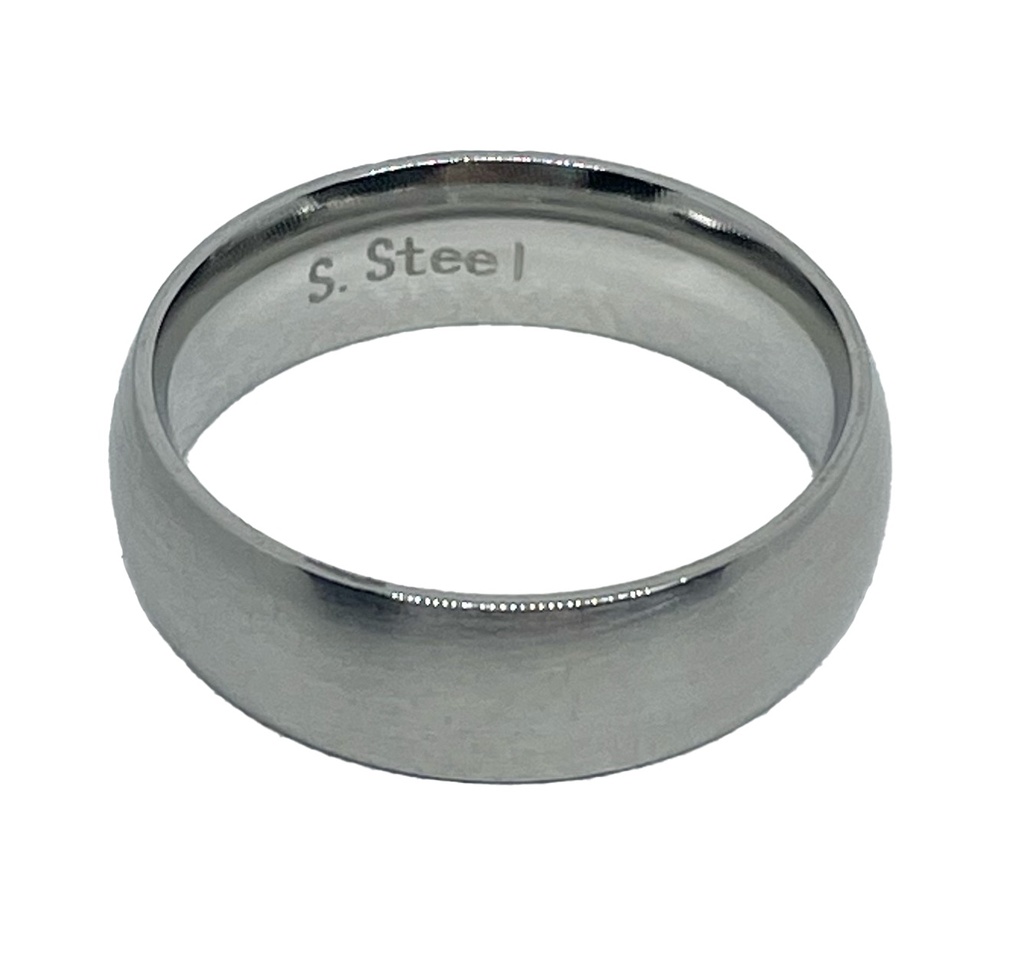 Anillo de acero inoxidable grueso