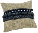 Pulsera negra de 3 hilos