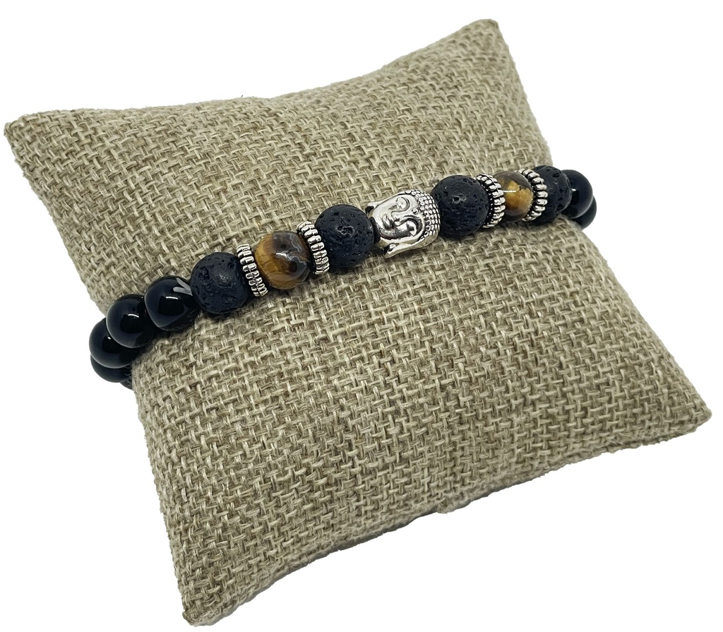 Pulsera negro y café 