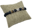 Pulsera negro y café 