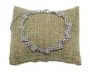 Pulsera de brillantito plateado