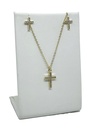 Collar y aretes dorado