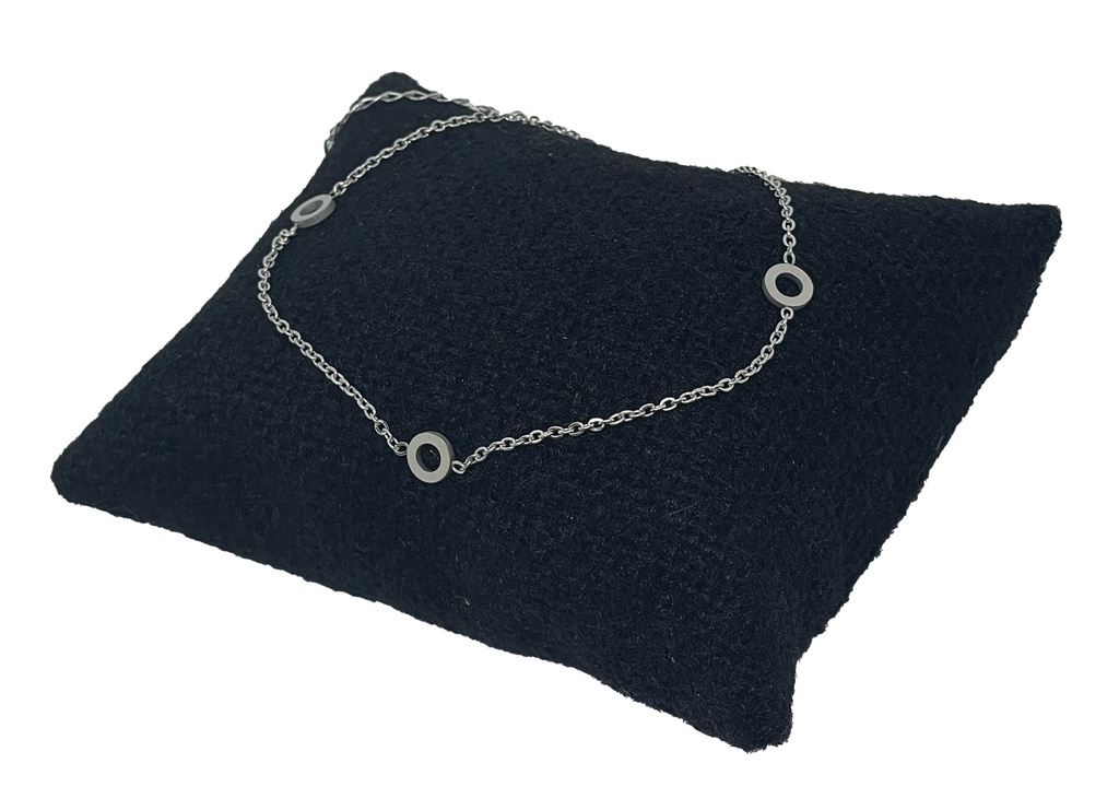 Tobillera de acero inoxidable