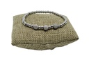 Pulsera de acero inoxidable con brillantito