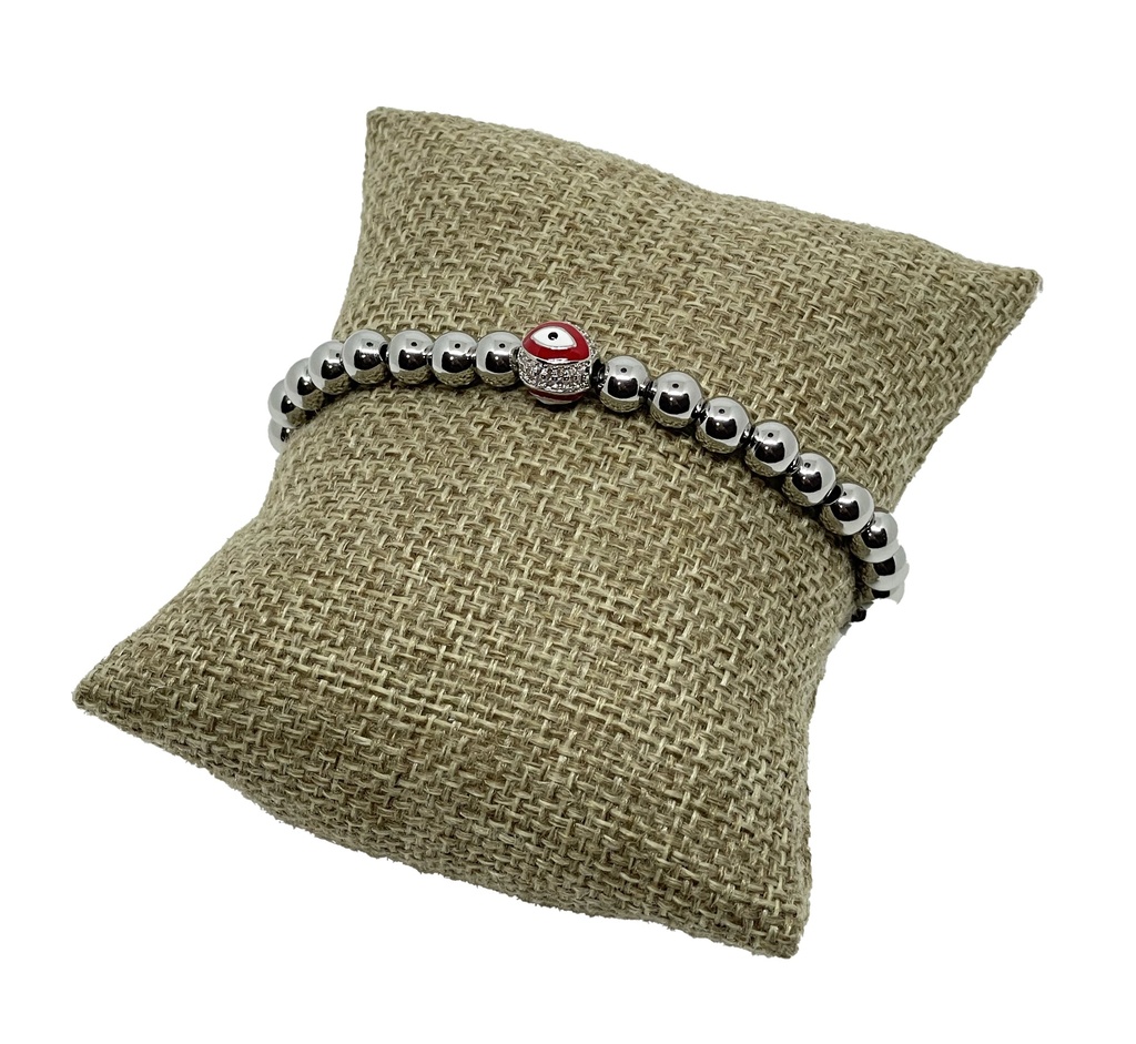 Pulsera de acero inoxidable con ojo turco