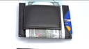 Money clip de cuero con identificación