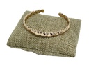 Pulsera de rodio dorado