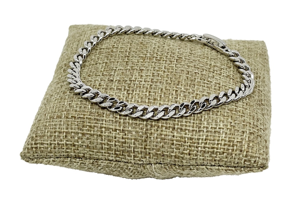 Pulsera de rodio en dorado