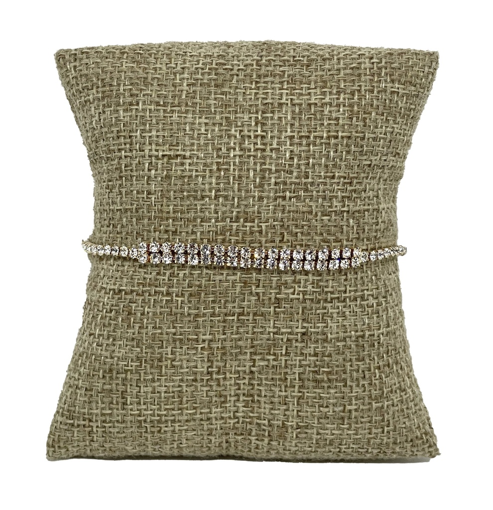 Pulsera dorada con brillantitos