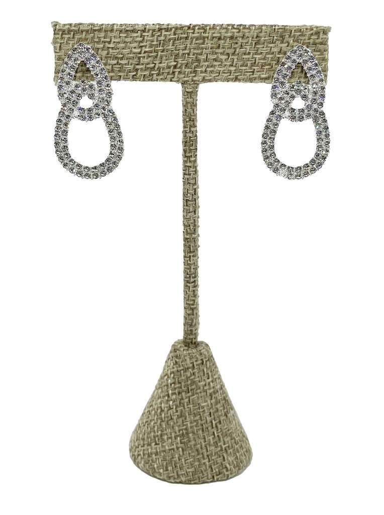 Aretes con brillantitos