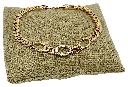 Pulsera de rodio con brillantito
