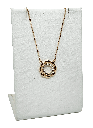 Cadena de rodio con brillantito dorado