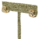 Argolla de rodio dorado con brillantito